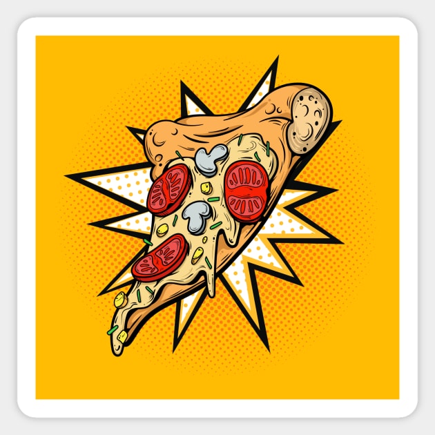 Pizza slice Sticker by BlackOwl